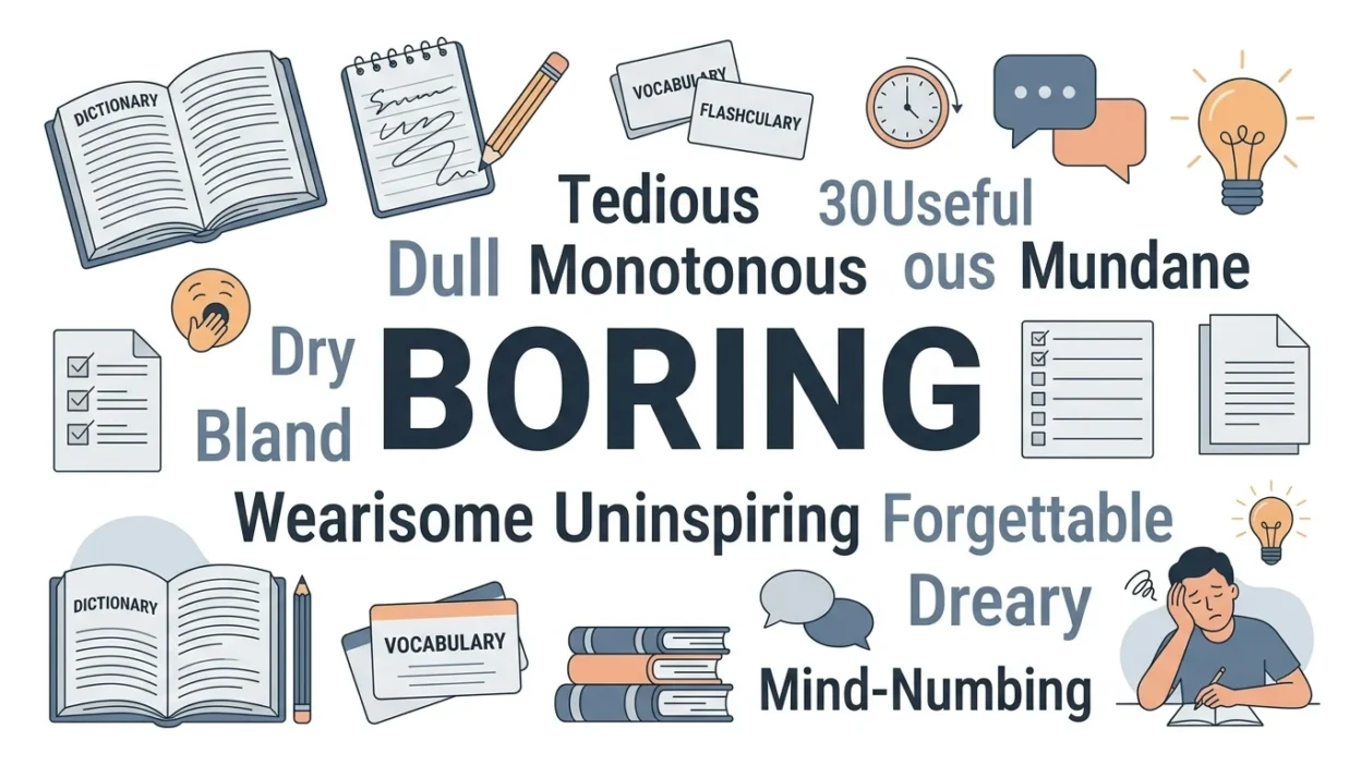 synonyms for boring