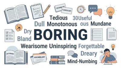 synonyms for boring