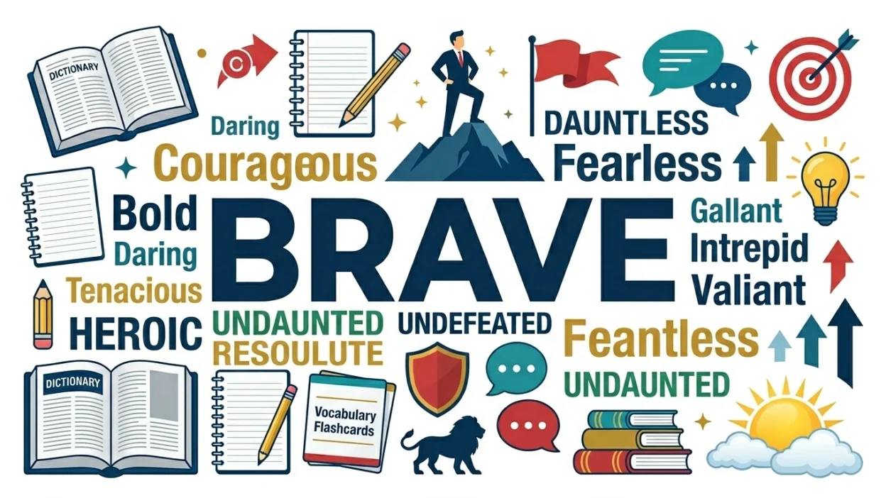 synonyms for brave