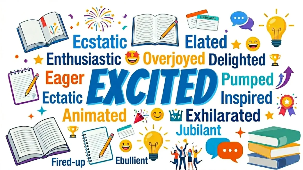 synonyms for excited