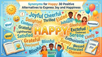 synonyms for happy