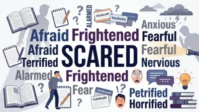 synonyms for scared