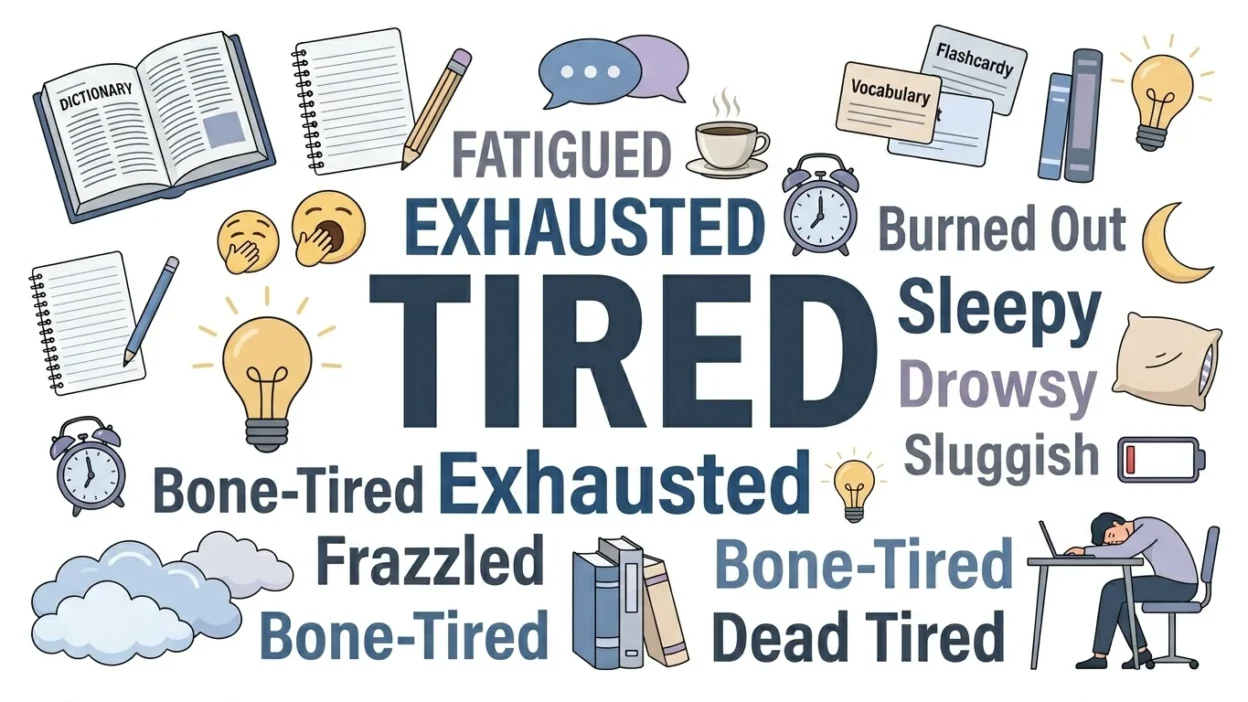synonyms for tired