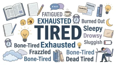 synonyms for tired