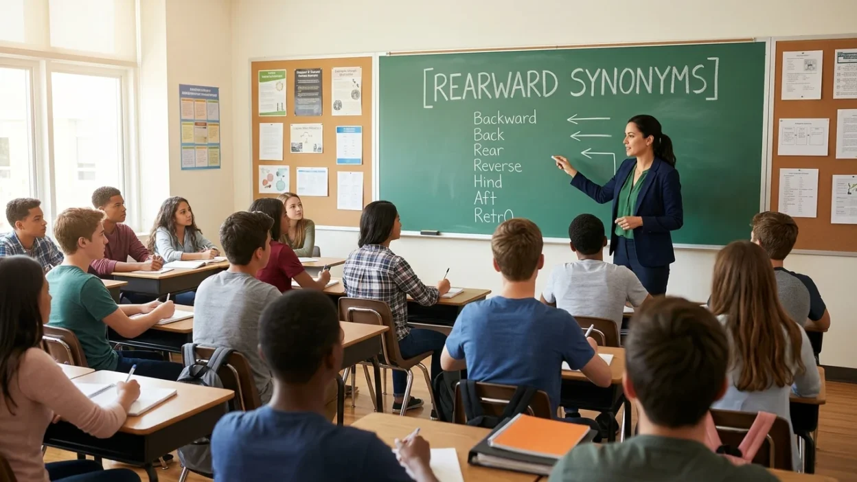 rearward synonyms