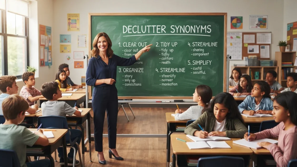 declutter synonyms