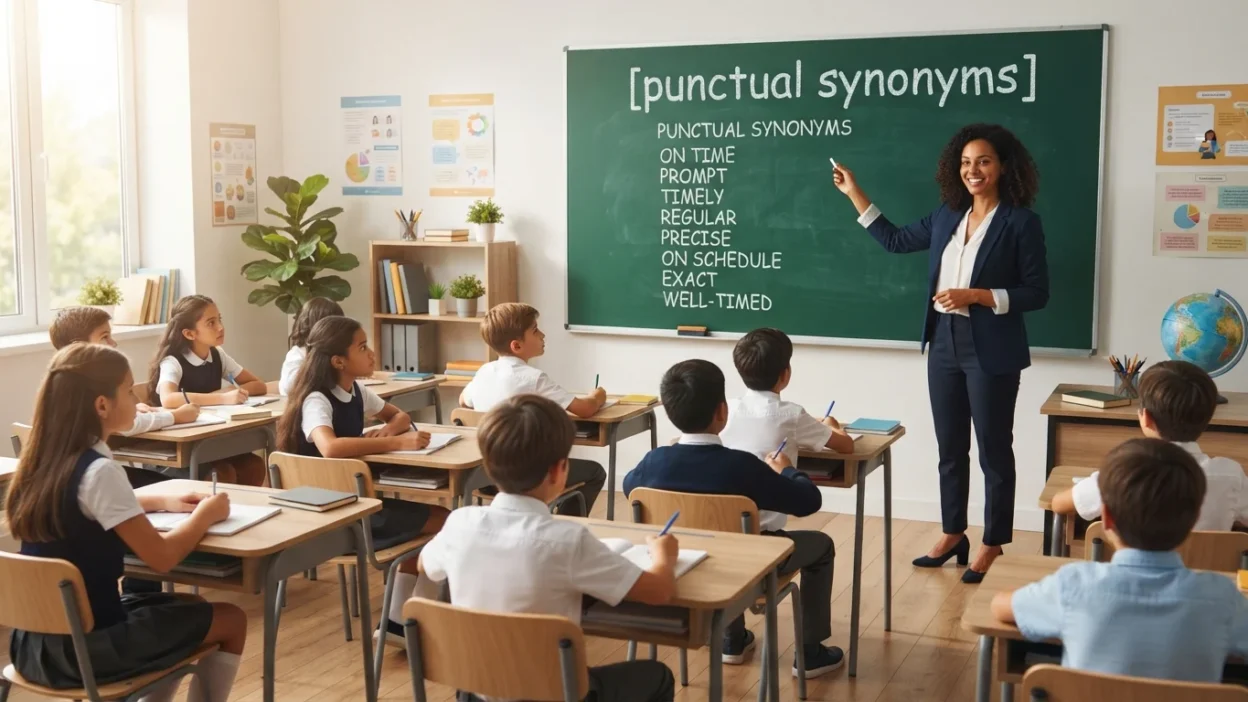 punctual synonyms