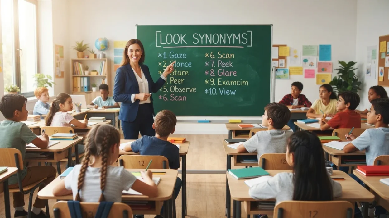 look synonyms