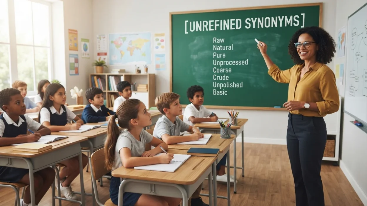unrefined synonyms