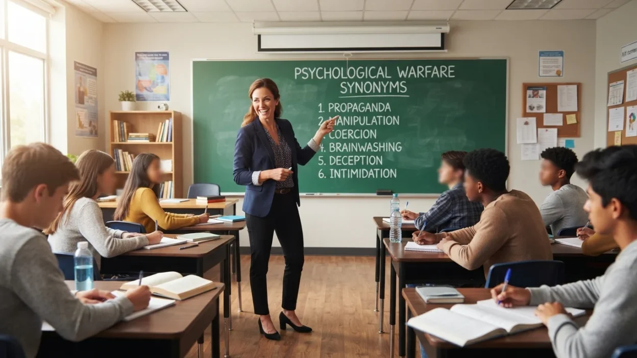psychological warfare synonyms