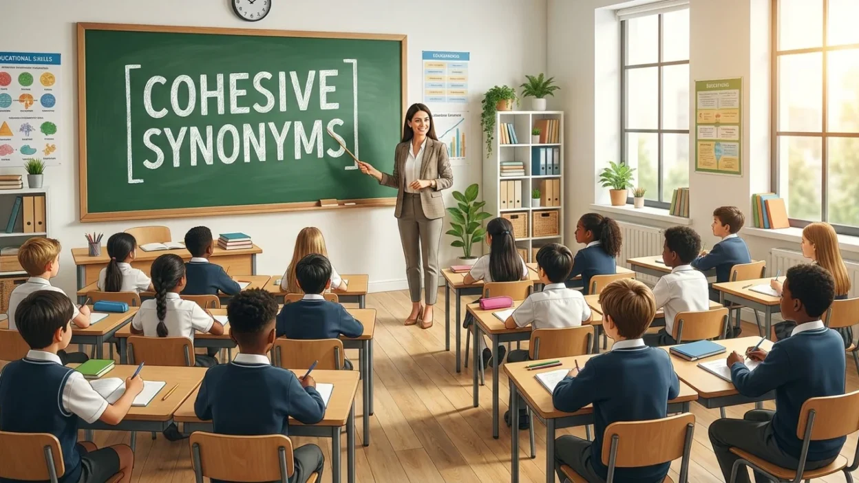 cohesive synonyms