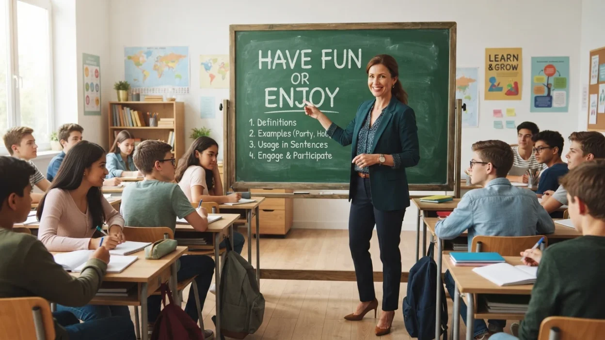 have fun or enjoy