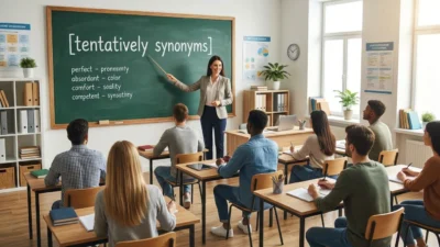 tentatively synonyms