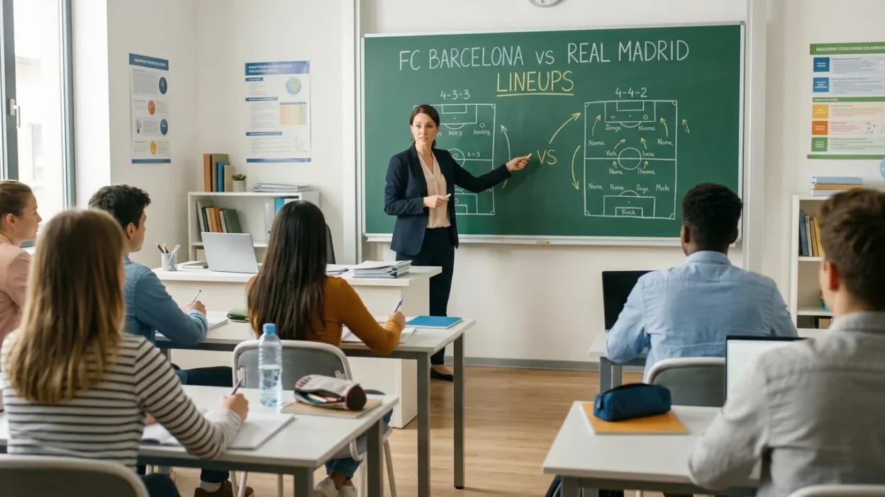 fc barcelona vs real madrid lineups