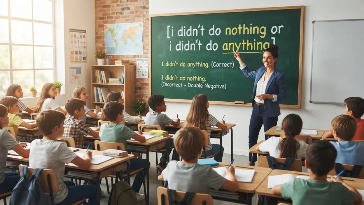 i didn’t do nothing or i didn’t do anything